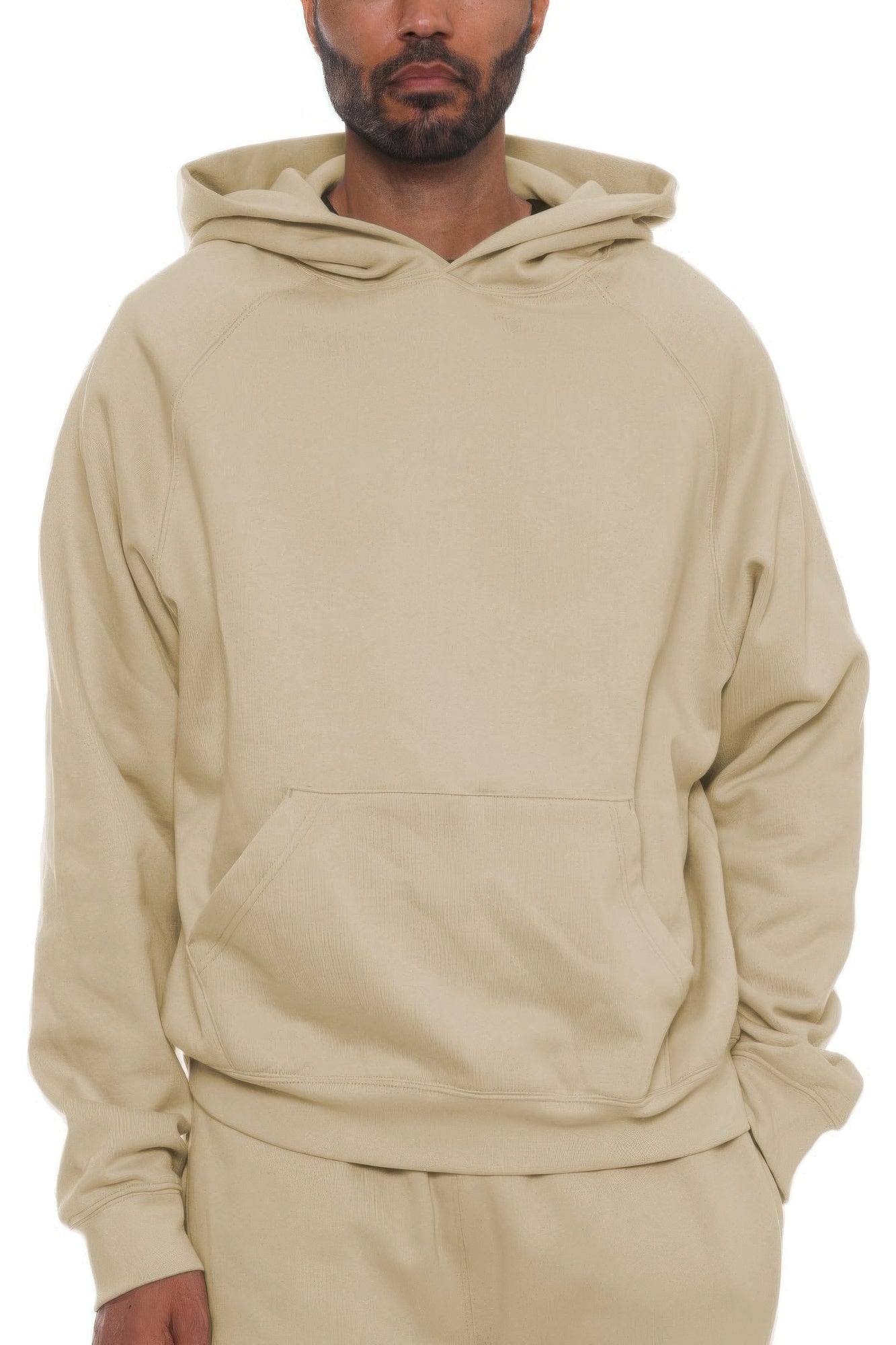 Premium Cotton Hoodie Khaki
