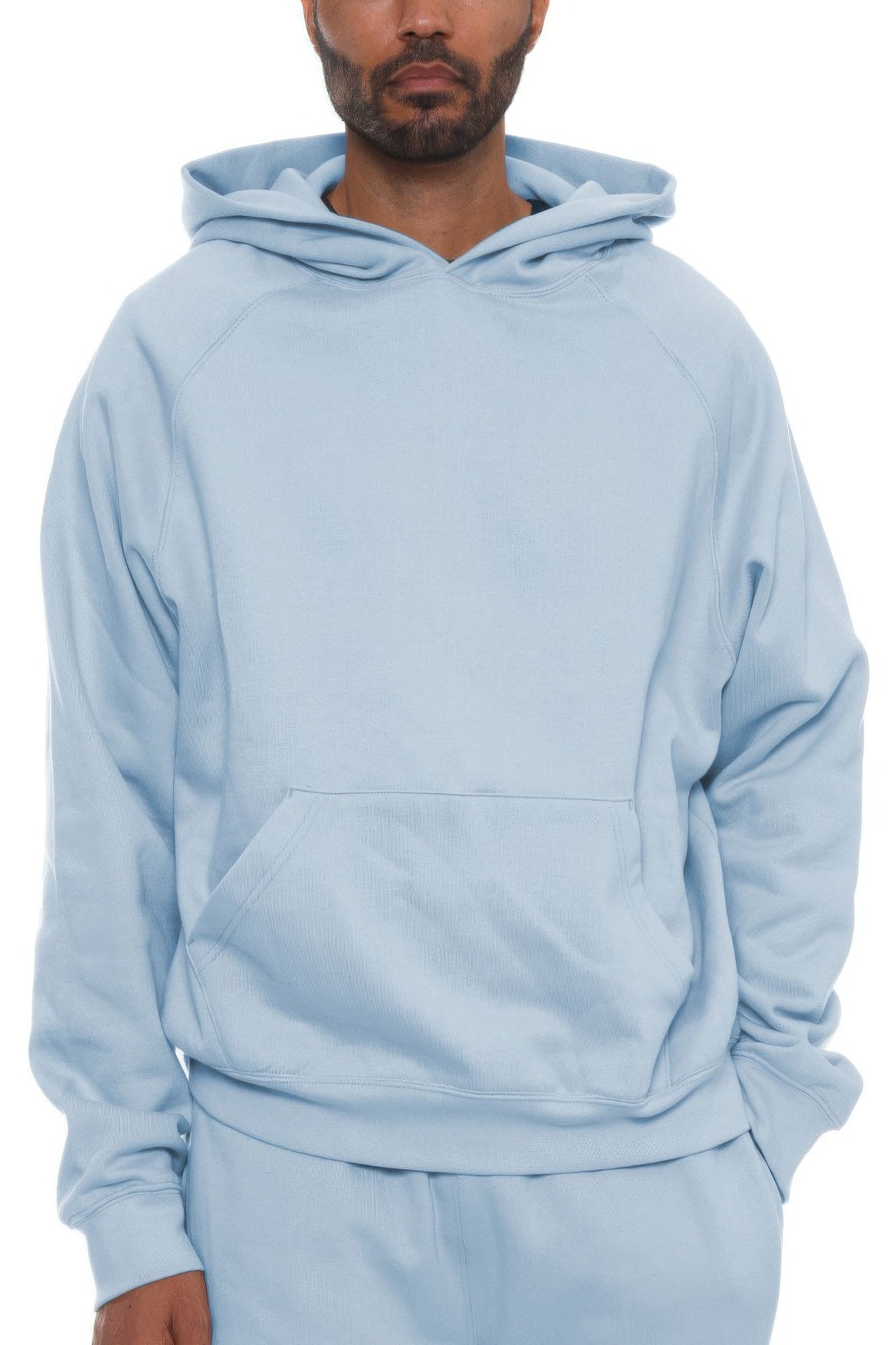 Premium Cotton Hoodie Powder Blue