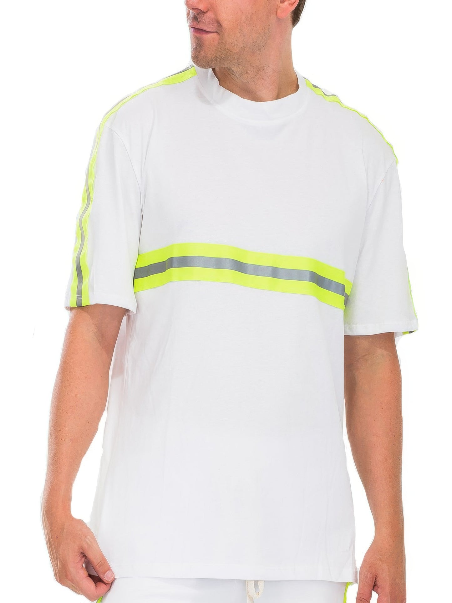 Reflective T-shirt White Lime