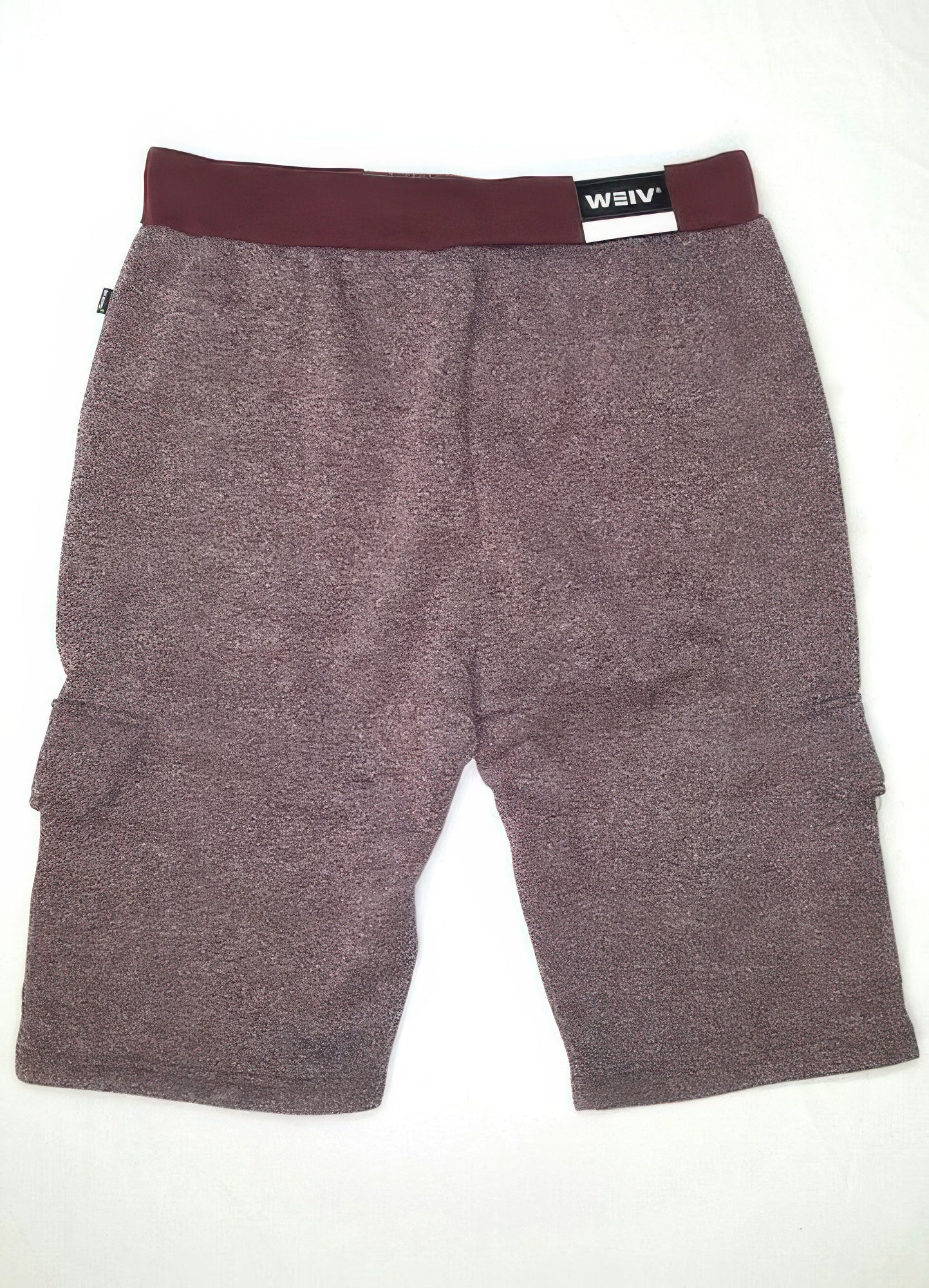 Cotton Marled Fleece Sweat Shorts Burgundy