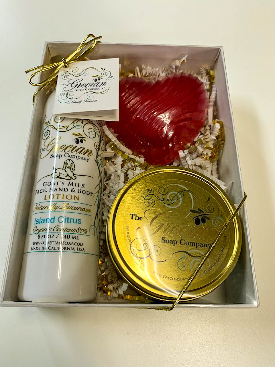 Lotion, Heart & Candle Gift Box-Lavender