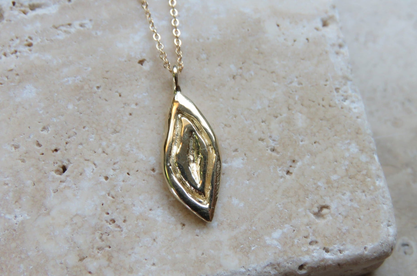 Yoni Talisman Necklace - Brass