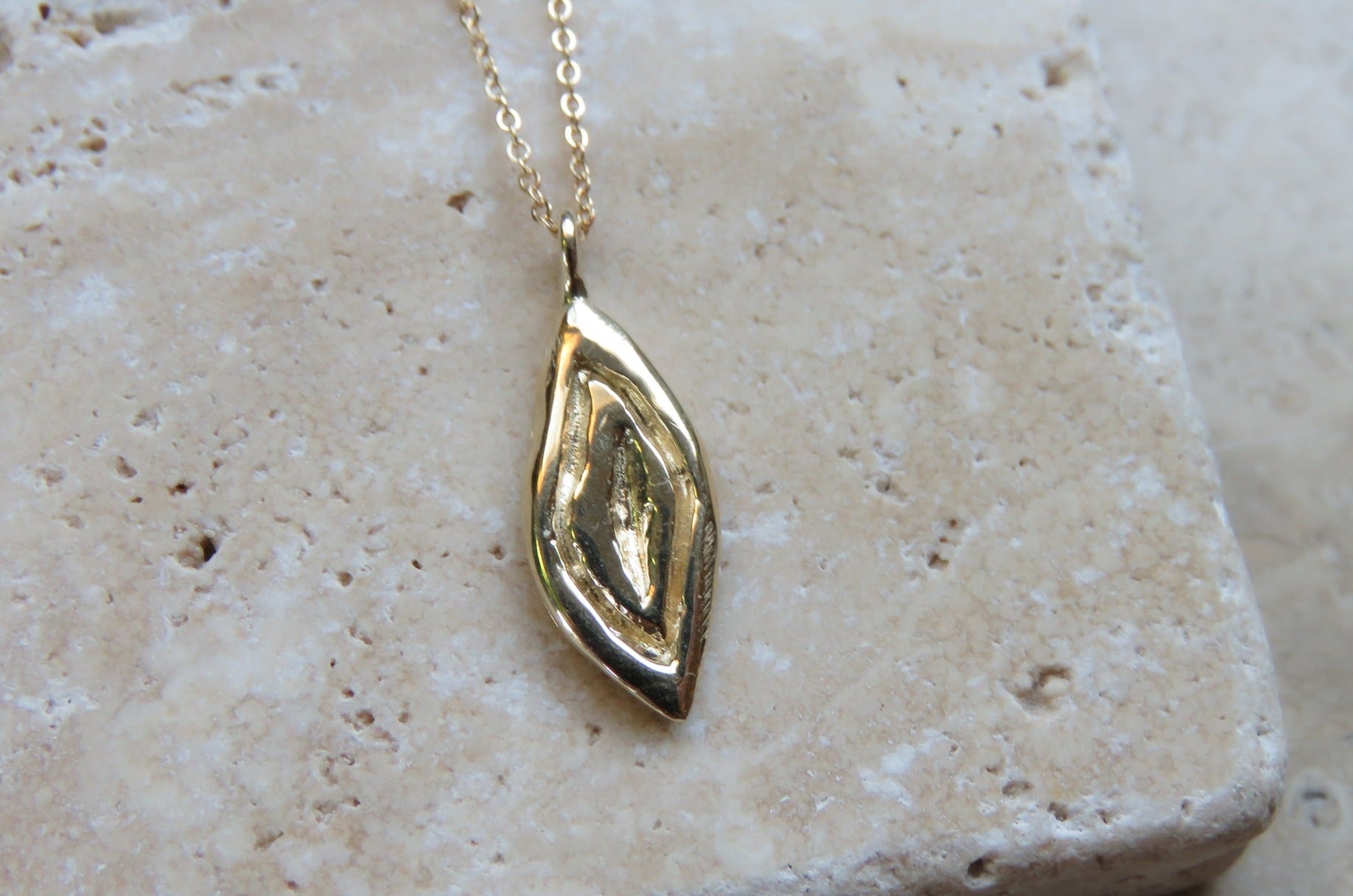 Yoni Talisman Necklace - Brass