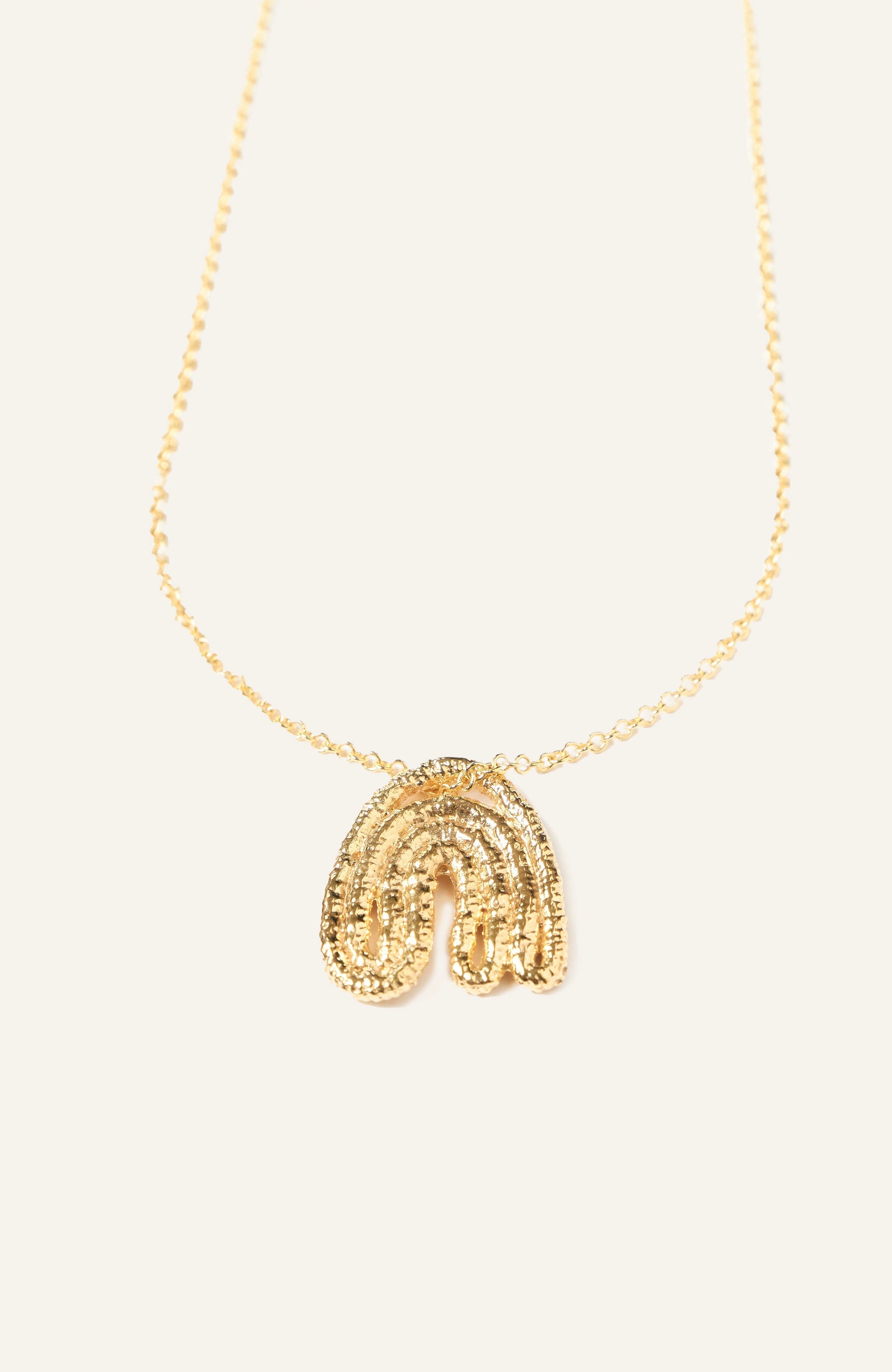 Leaf Pendant - 14K Gold Plate