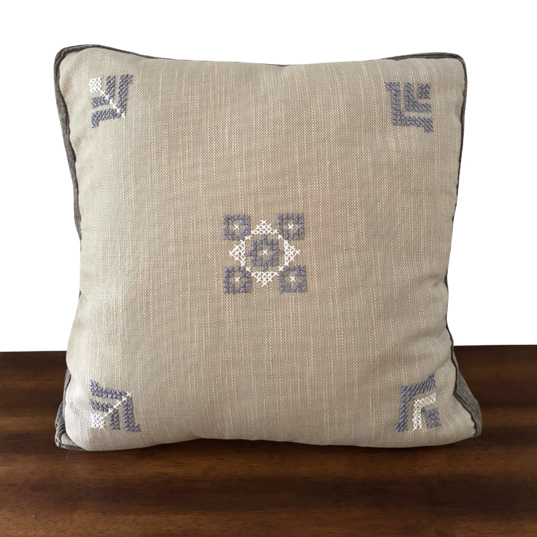Feathers Pillow Cover - Gray