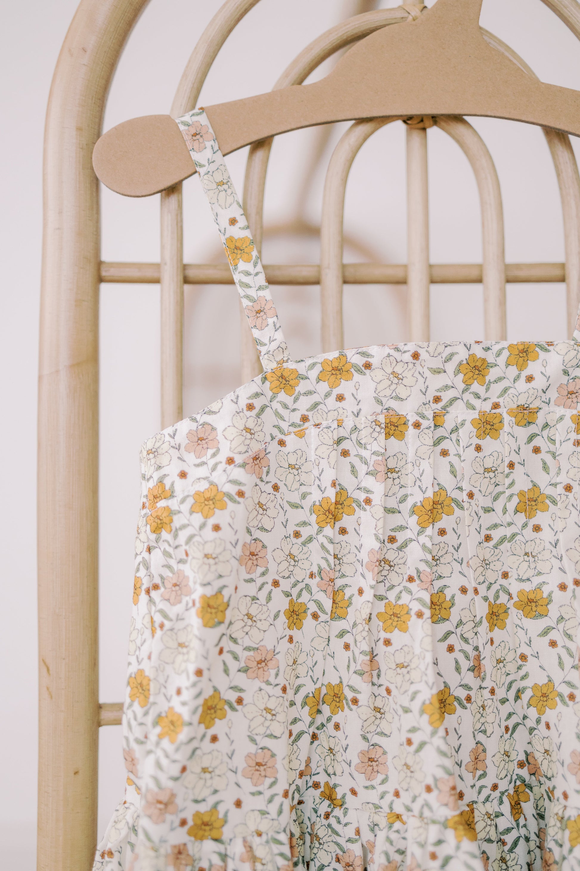 Hikari Pintuck Dress- Marigold Dawn