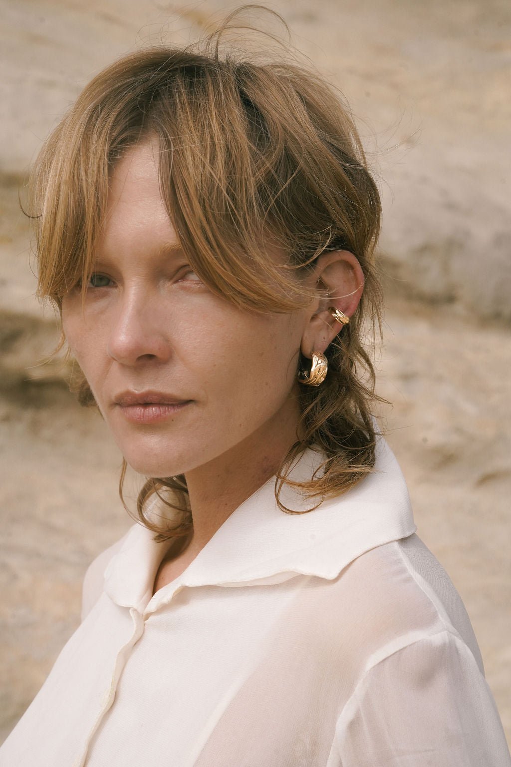 Eureka Chunky Gold Hoop Earrings