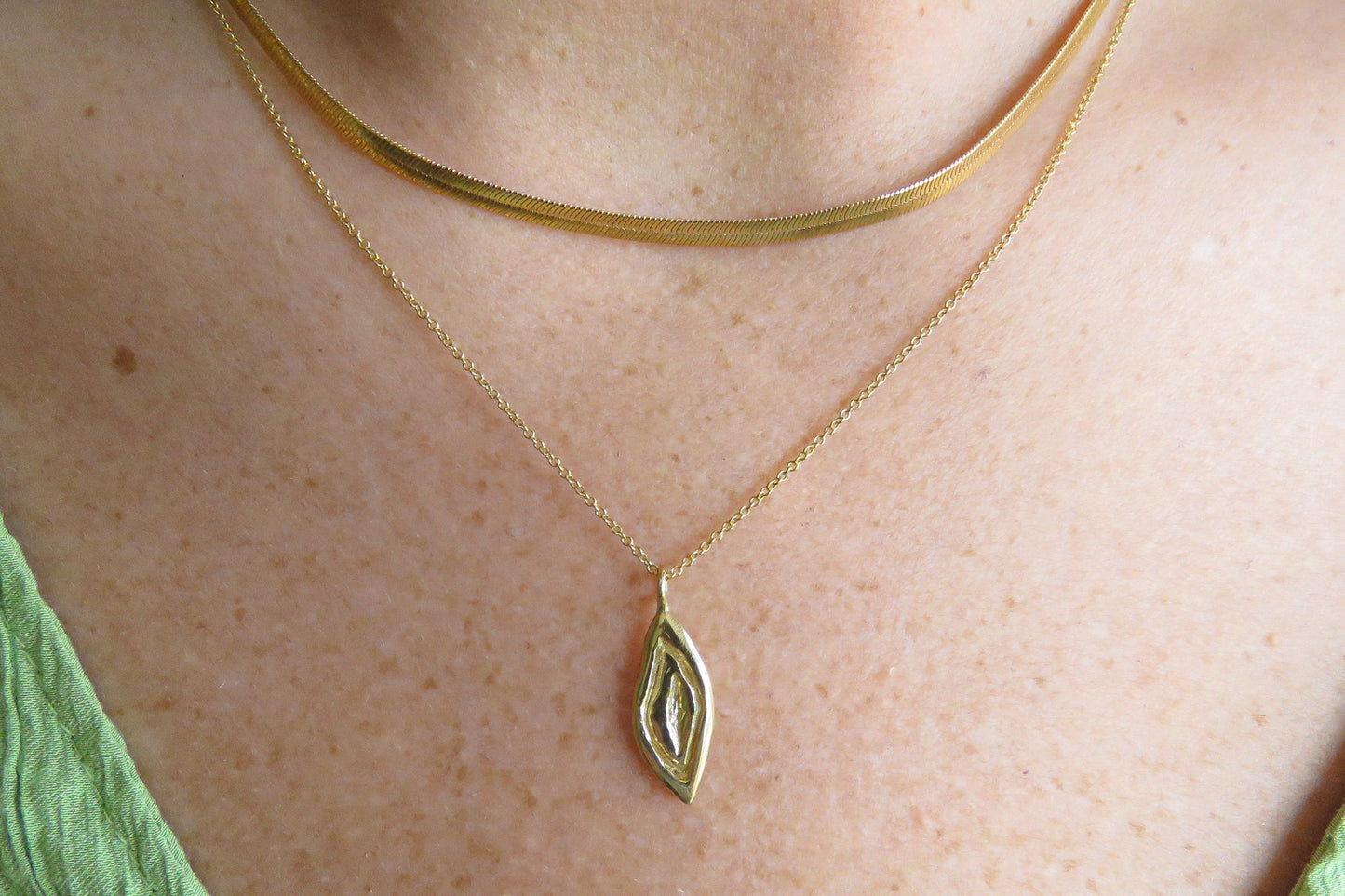 Yoni Talisman Necklace - Brass