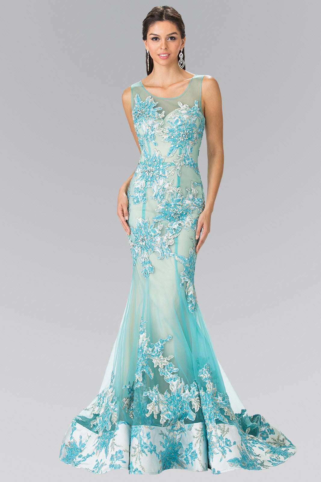 Sleeveless Floor-Sweeping Long Dress