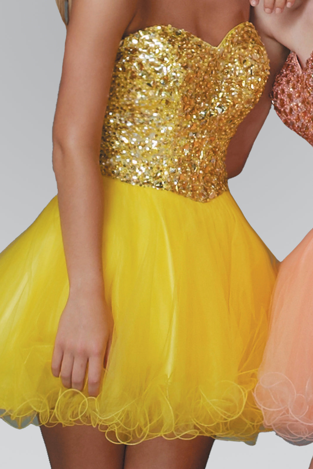 Sweetheart Tulle Short Dress with Jewel Embellished Bodice