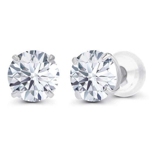 2.00 CTW AGI Certified Lab-Grown Diamond Stud Earrings  | G/VS | USA Handcrafted Fine Jewelry