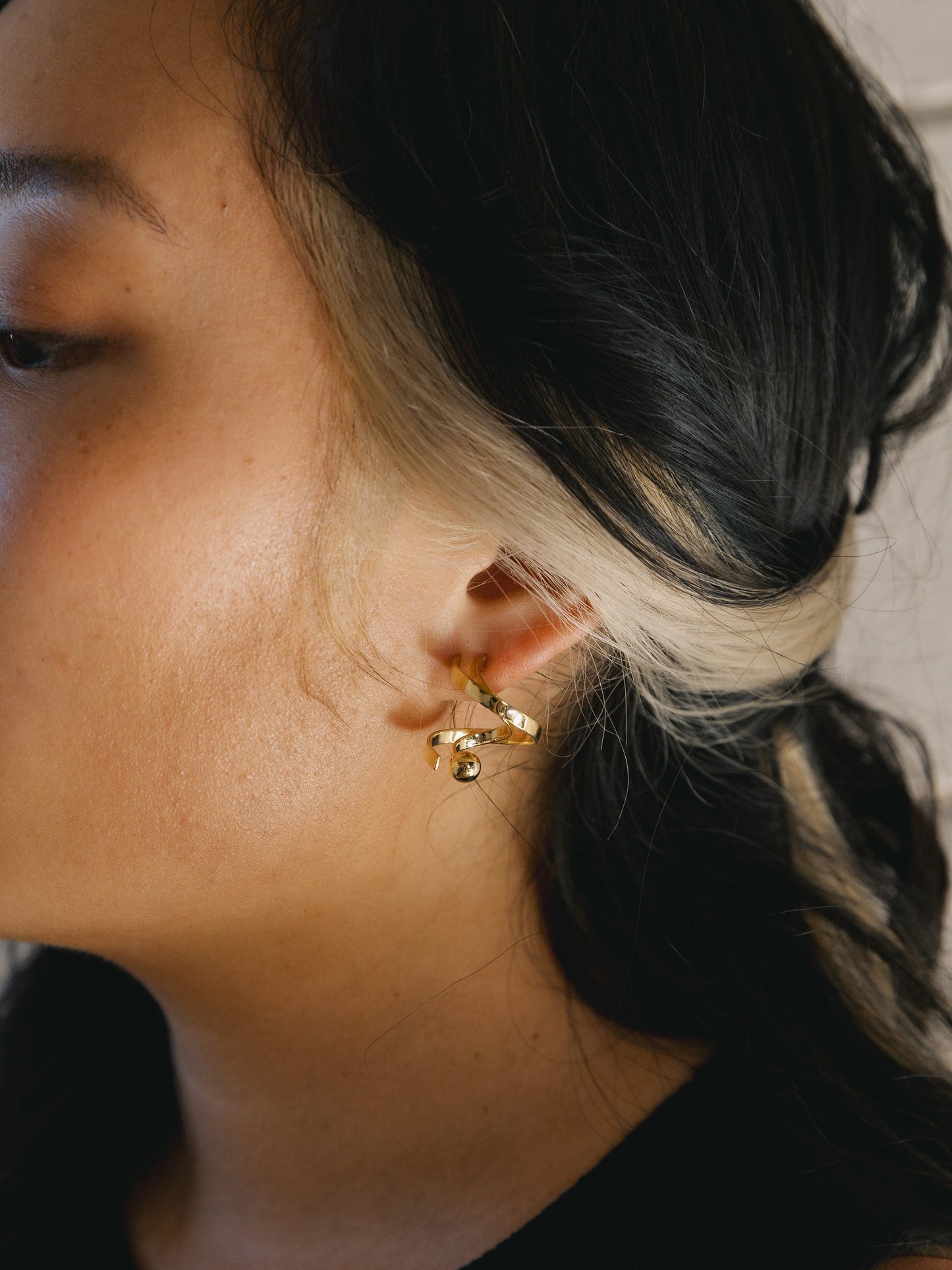 Helix Studs | Floating Spiral Earrings