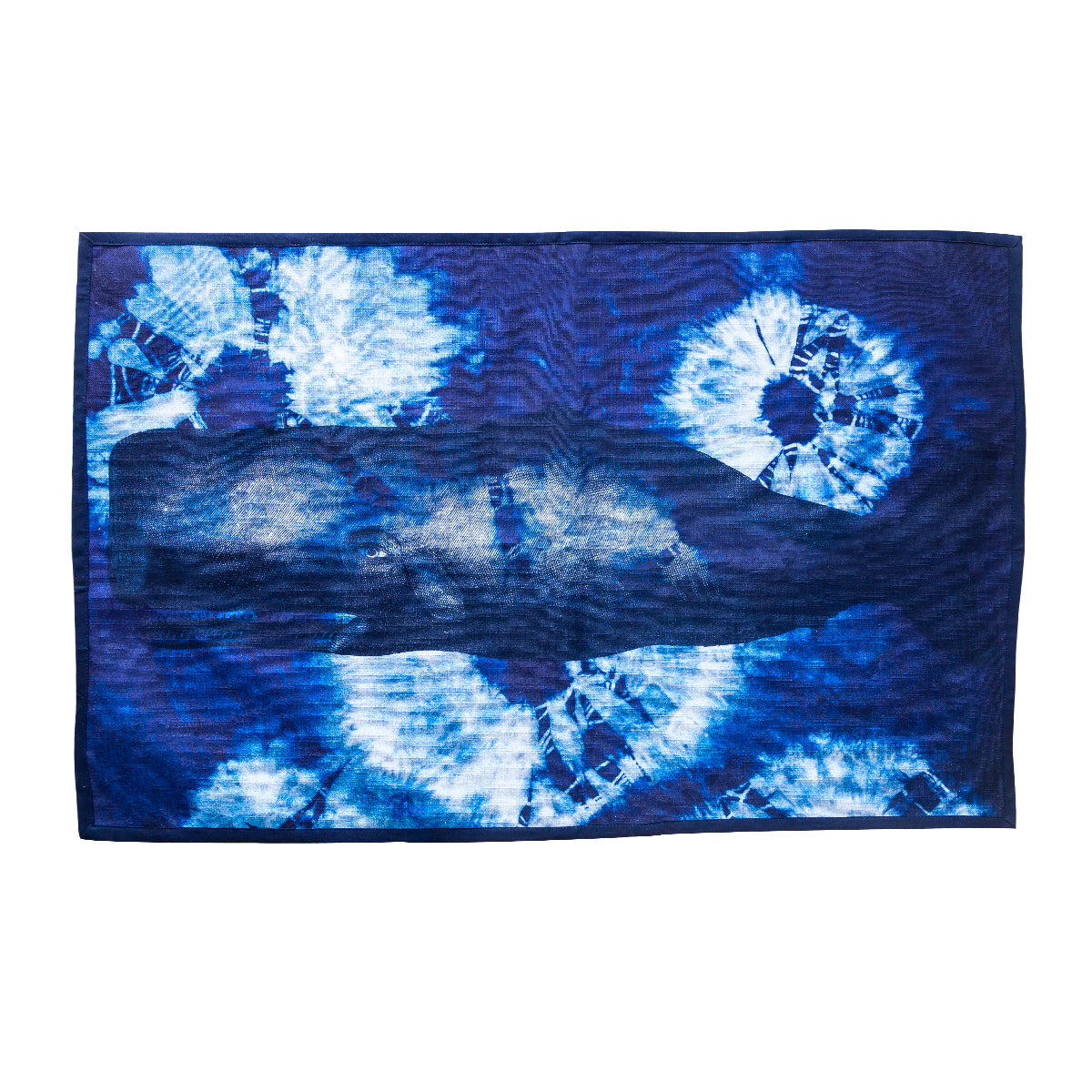 SHIBORI WHALE TEA TOWEL