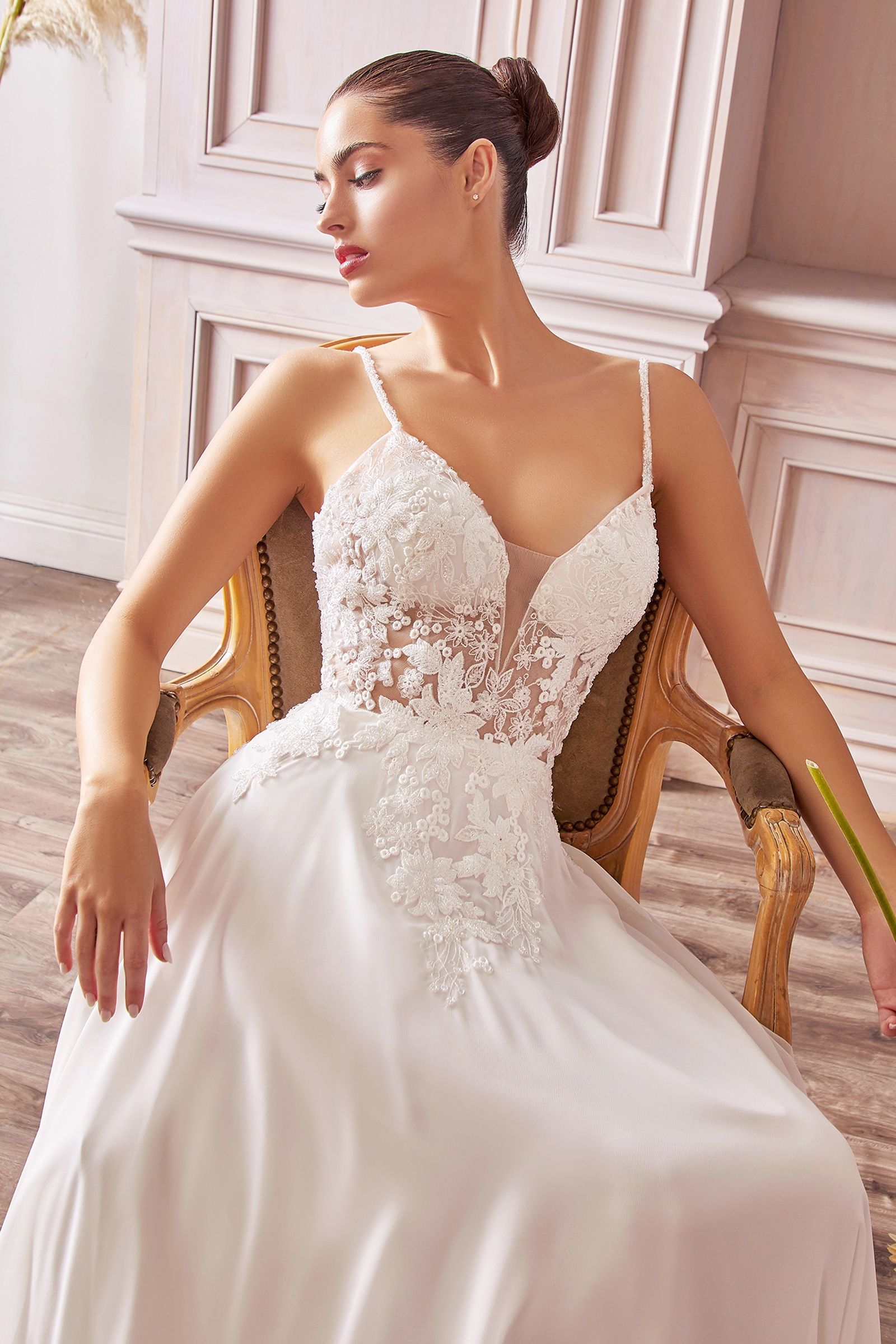 A-Line Chiffon Bridal Gown