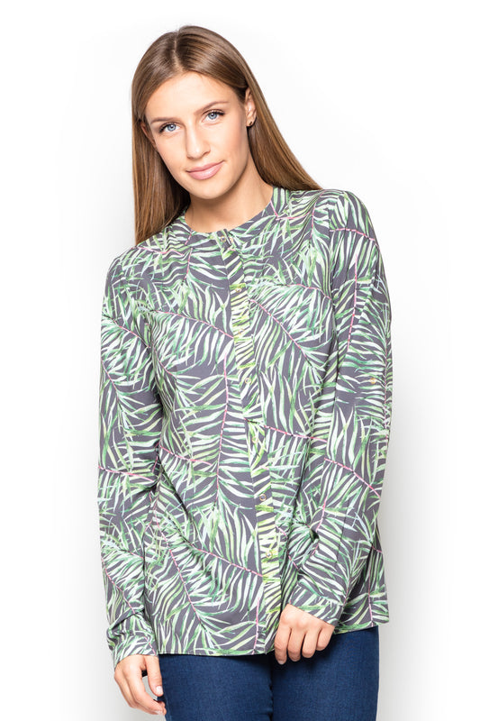 Women's Long sleeve shirt model 63915 - Ladies Casual Spring / Summer Top - Multicolor