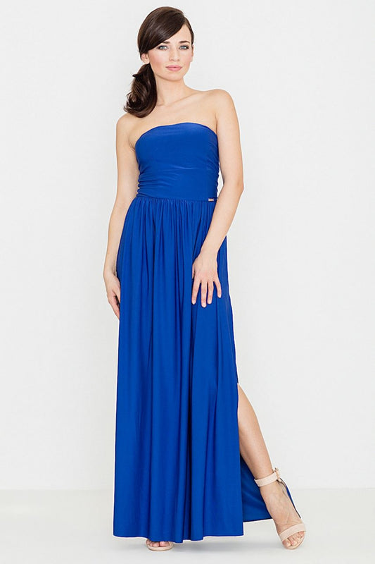 Women's Long dress model 119354 - Party Formal Dress - Ladies' Sexy & Elegant Attire - Blue Color