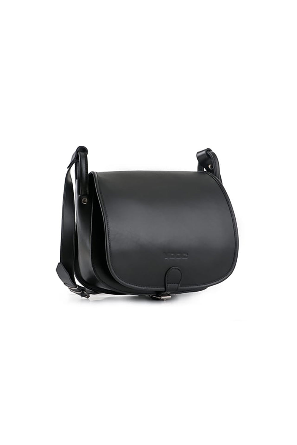 Ladies Casual Shoulder Handbag - Women's Natural leather bag model 152159 - Long Strap - Black Color
