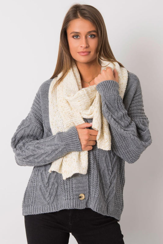 Ladies Fall & Winter Scarf (Wrap) - Women's Shawl model 161161 - White Color