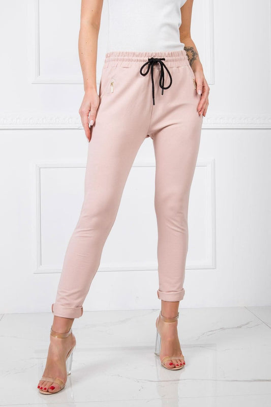 Women's Tracksuit trousers model 166217 - Ladies Casual & Formal Bottoms - Pink Color