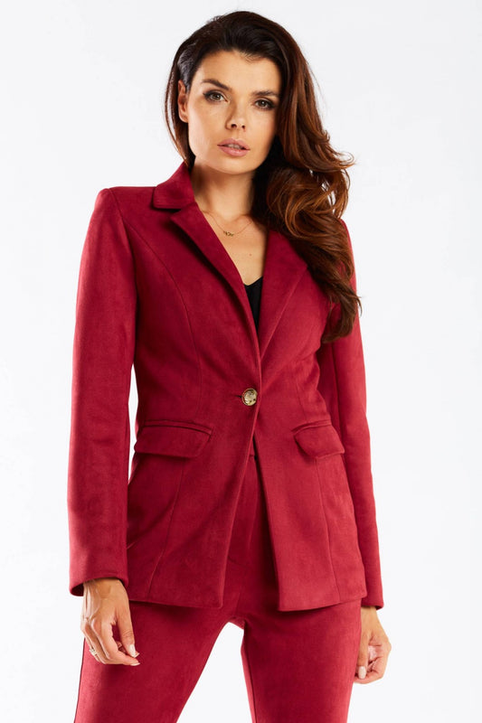Women's Jacket model 166821 | Ladies Fall & Winter Clothes | Burgundy Color