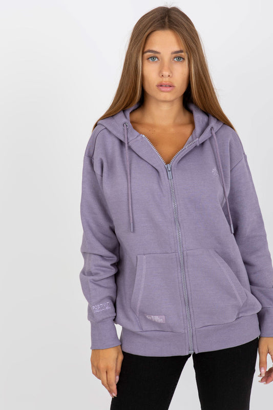 Women's Sweatshirt model 170945 - Ladies' Casual and Sporty Wear - Violet Color