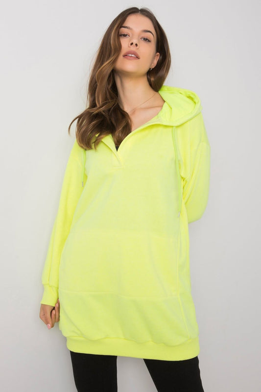 Women's Sweatshirt model 172640 - Ladies' Casual and Sporty Wear - Yellow Color