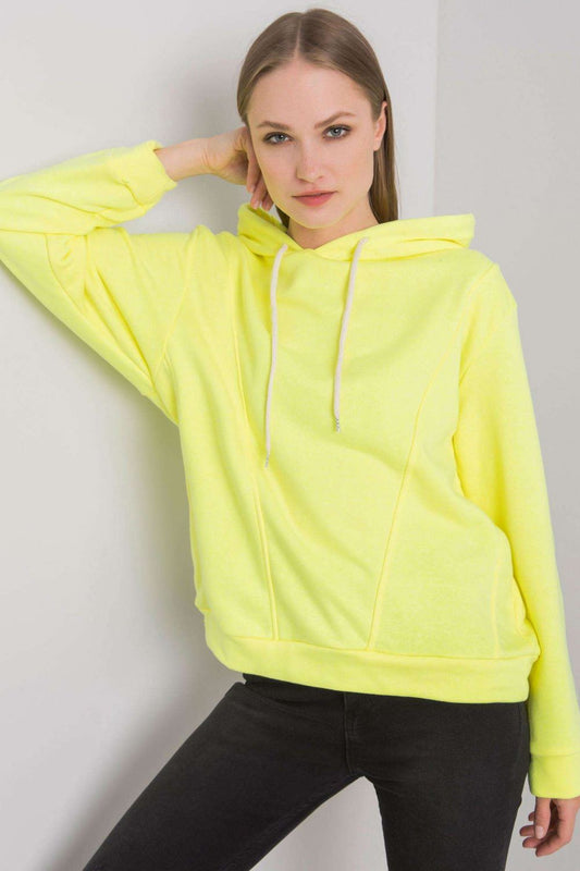 Women's Sweatshirt model 172642 - Ladies' Casual and Sporty Wear - Yellow Color