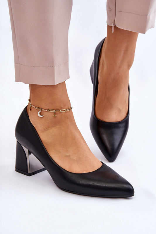 Women's Heel pumps model 175593 - Ladies Footwear (Shoes) - Black Color