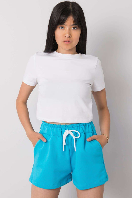 Women's Shorts model 180903 - Ladies Casual & Formal Bottoms - Blue Color